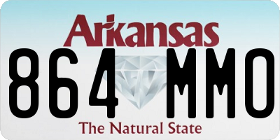 AR license plate 864MMO