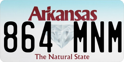 AR license plate 864MNM