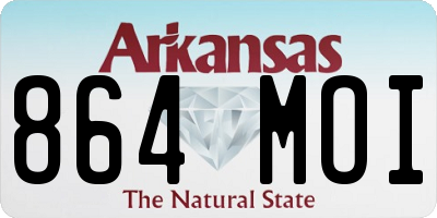 AR license plate 864MOI