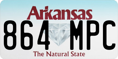 AR license plate 864MPC