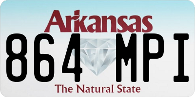 AR license plate 864MPI