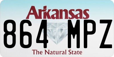 AR license plate 864MPZ