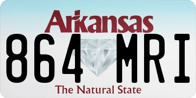 AR license plate 864MRI