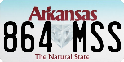 AR license plate 864MSS