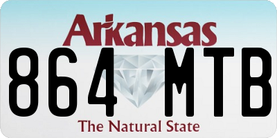 AR license plate 864MTB
