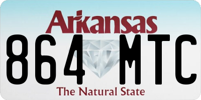 AR license plate 864MTC