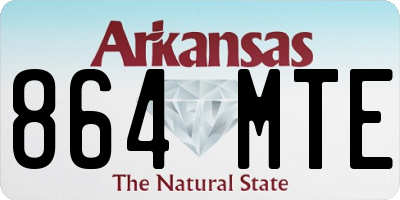 AR license plate 864MTE