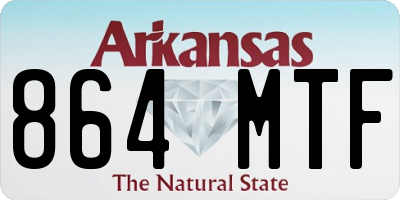AR license plate 864MTF