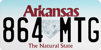 AR license plate 864MTG