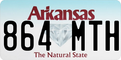AR license plate 864MTH