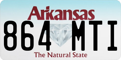 AR license plate 864MTI