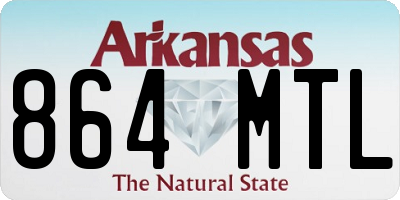 AR license plate 864MTL