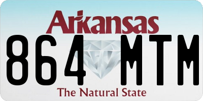 AR license plate 864MTM