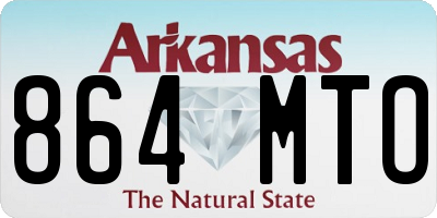 AR license plate 864MTO
