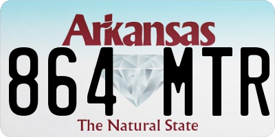 AR license plate 864MTR