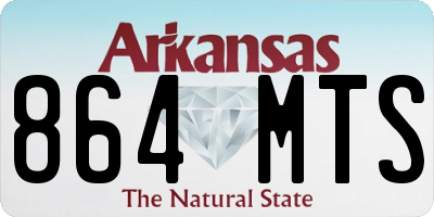 AR license plate 864MTS