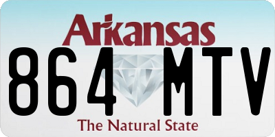 AR license plate 864MTV
