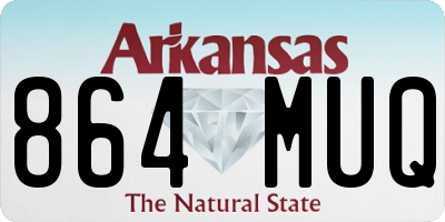 AR license plate 864MUQ