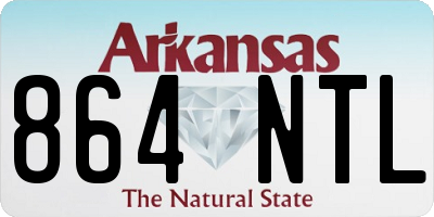 AR license plate 864NTL