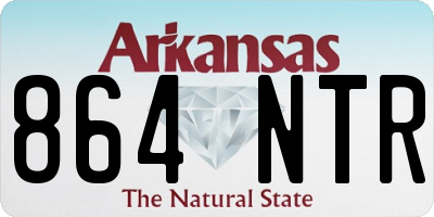AR license plate 864NTR
