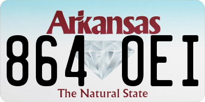 AR license plate 864OEI