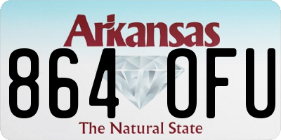 AR license plate 864OFU