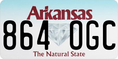 AR license plate 864OGC