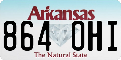 AR license plate 864OHI