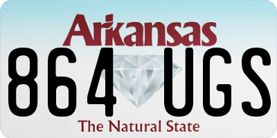 AR license plate 864UGS