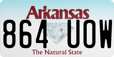 AR license plate 864UOW