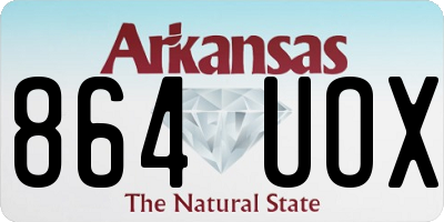 AR license plate 864UOX