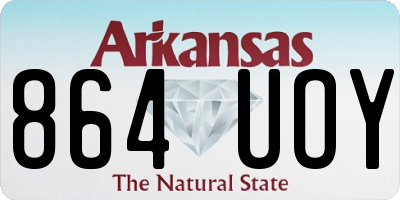 AR license plate 864UOY