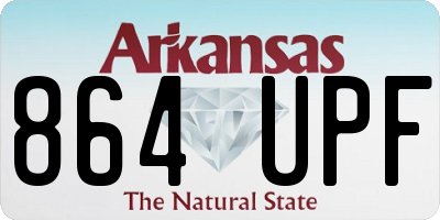 AR license plate 864UPF