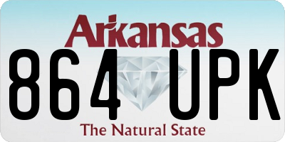 AR license plate 864UPK
