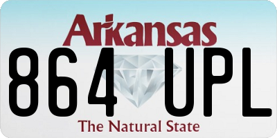 AR license plate 864UPL