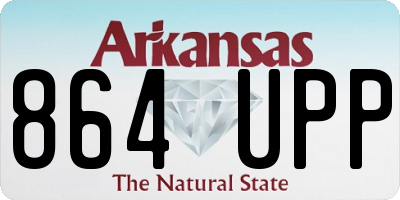 AR license plate 864UPP