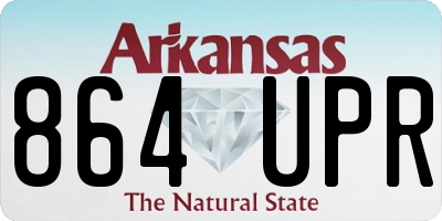 AR license plate 864UPR
