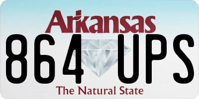 AR license plate 864UPS