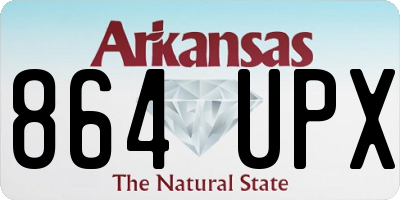 AR license plate 864UPX