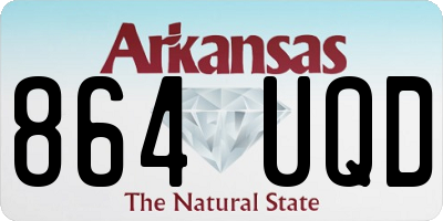 AR license plate 864UQD