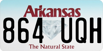 AR license plate 864UQH