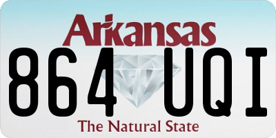 AR license plate 864UQI