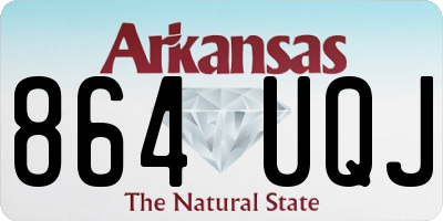 AR license plate 864UQJ