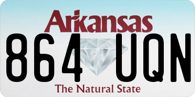 AR license plate 864UQN