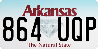 AR license plate 864UQP