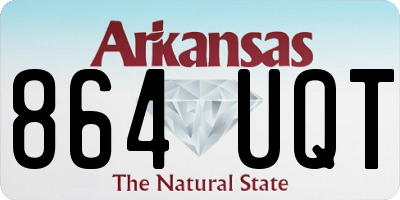 AR license plate 864UQT