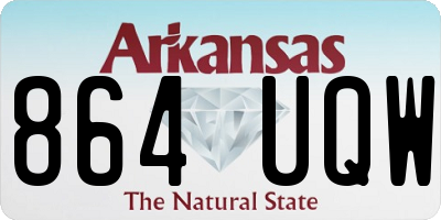 AR license plate 864UQW