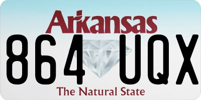 AR license plate 864UQX