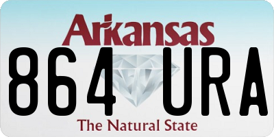 AR license plate 864URA