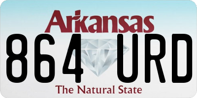 AR license plate 864URD